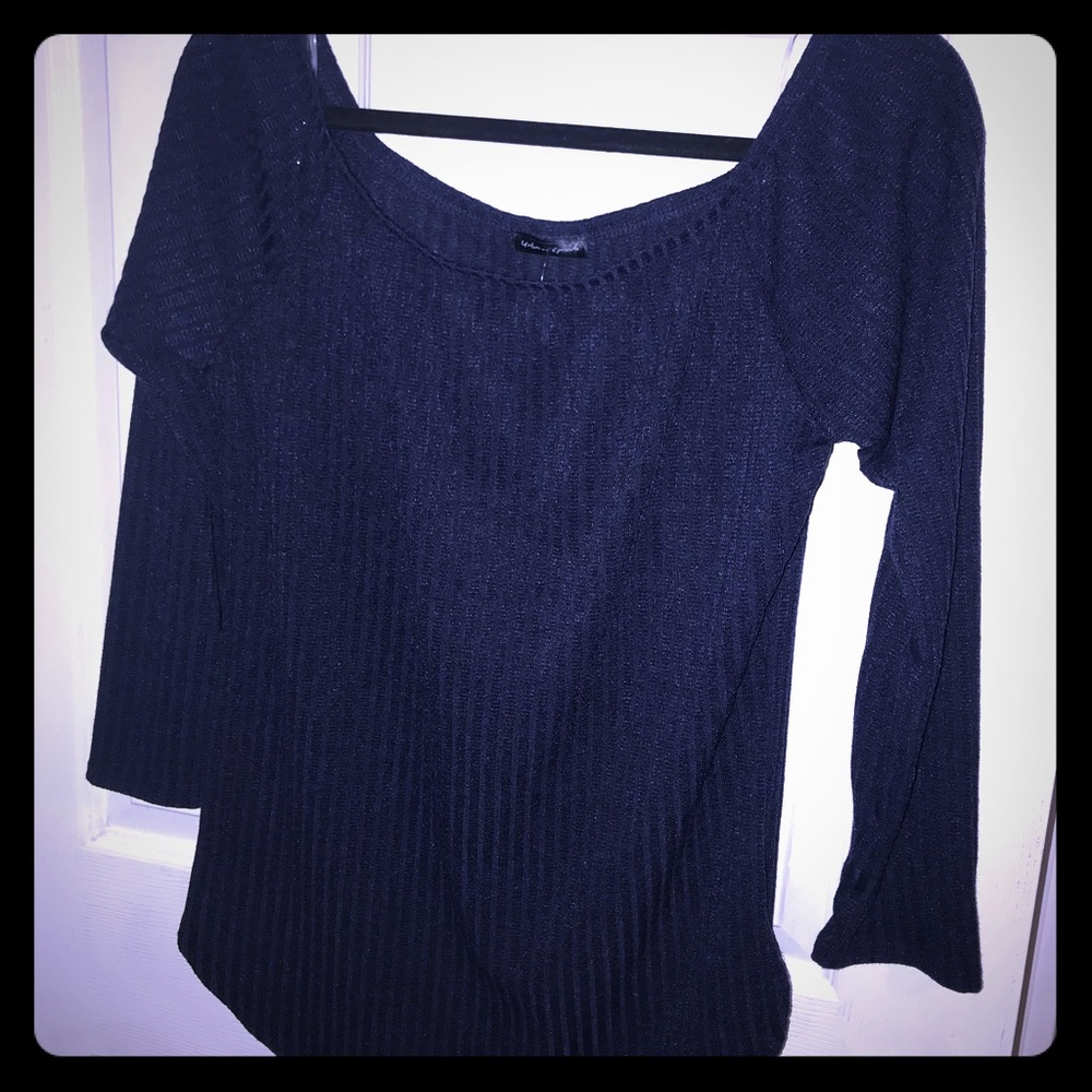 Plus size Navy blue blouse 2x